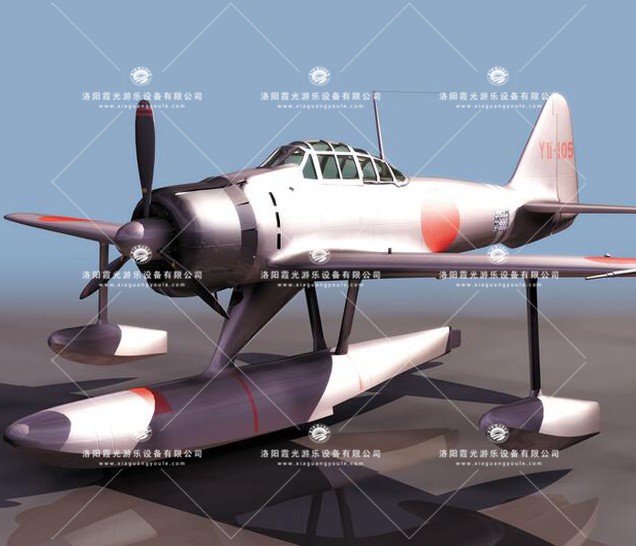 石景山3D模型飞机_